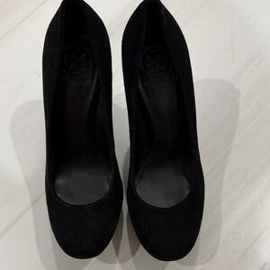 Tory Burch Black Suede Heels